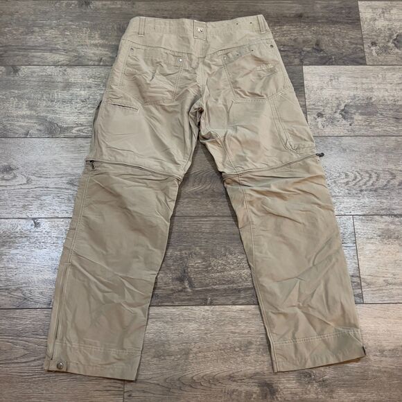 Kuhl Liberator Convertible Stealth Pants Zip Off Nylon Blend Khaki - Mens 32x30 - Picture 8 of 14